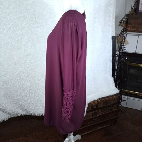 CHARMING CHARLIE PURPLE SHIFT DRESS SZ.L GUC - Picture 5 of 10